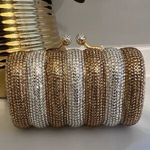 Handmade Austria Swarovski Crystal Evening Bag: Bridal Clutch Minaudière